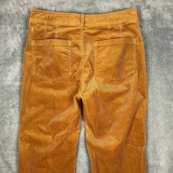 Pilcro Anthropologie Pants Womens 30 Bootcut Corduroy Trousers Burnt Orange - Picture 8 of 10